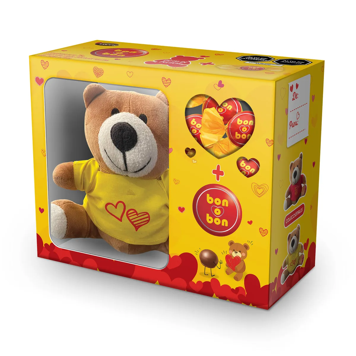 BON O BON - Chocolate Bon O Bon Oso con Peluche Caja 75 g