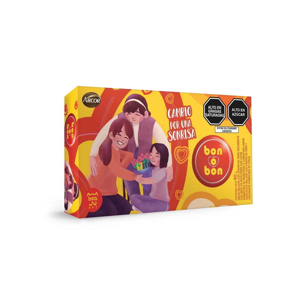 BON O BON - Chocolate Bon o Bon Clásico Caja 90 g