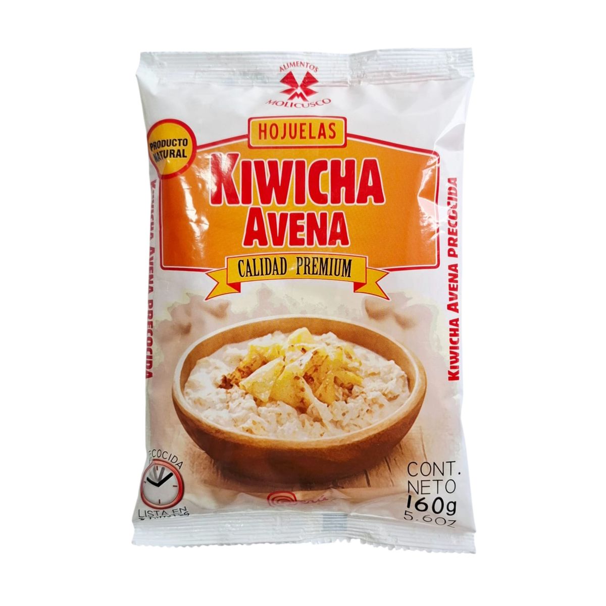 MOLICUSCO - Kiwicha y Avena Pre-Cocida Molicusco Bolsa 160 g