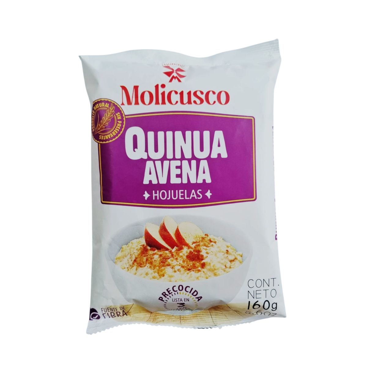 MOLICUSCO - Quinua y Avena Pre-Cocida Molicusco Bolsa 160 g