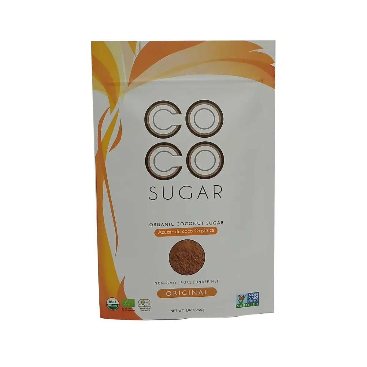 COCO SUGAR - Azúcar de Coco Orgánica Moligusco Bolsa 250 g