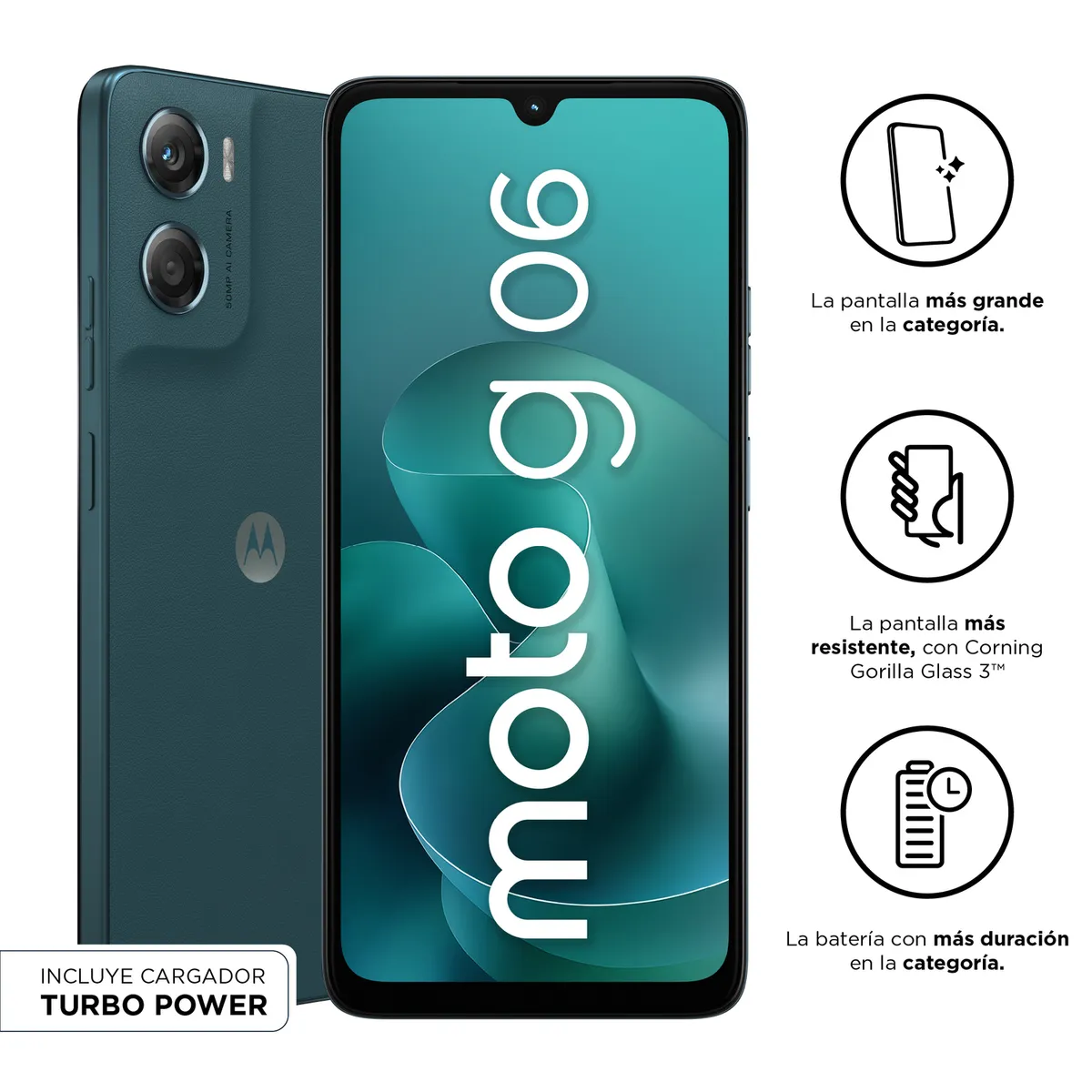 MOTOROLA - Smartphone Motorola G06 4+256 Azul