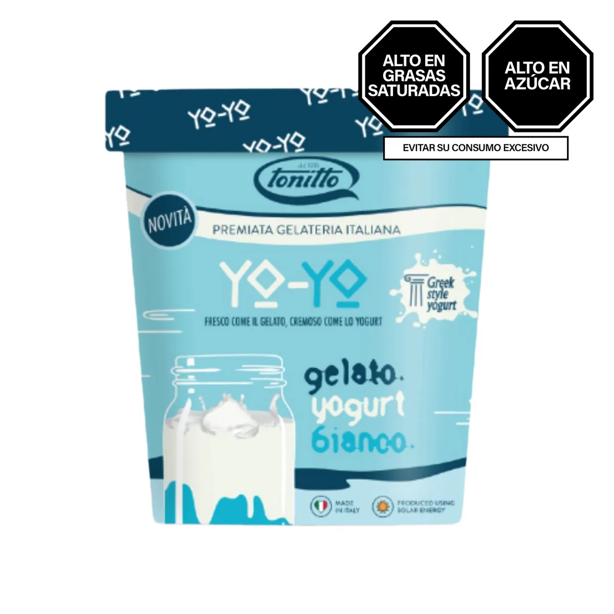 TONITTO - Helado Yo Yo Tonitto Yogurt Blanco Pote 500 mL