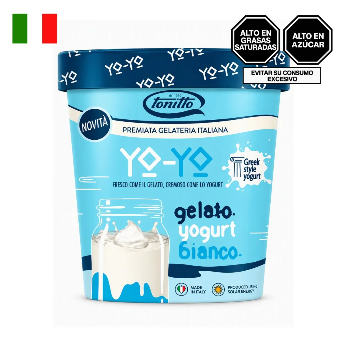 TONITTO - Helado Yo Yo Tonitto Yogurt Blanco Pote 500 mL
