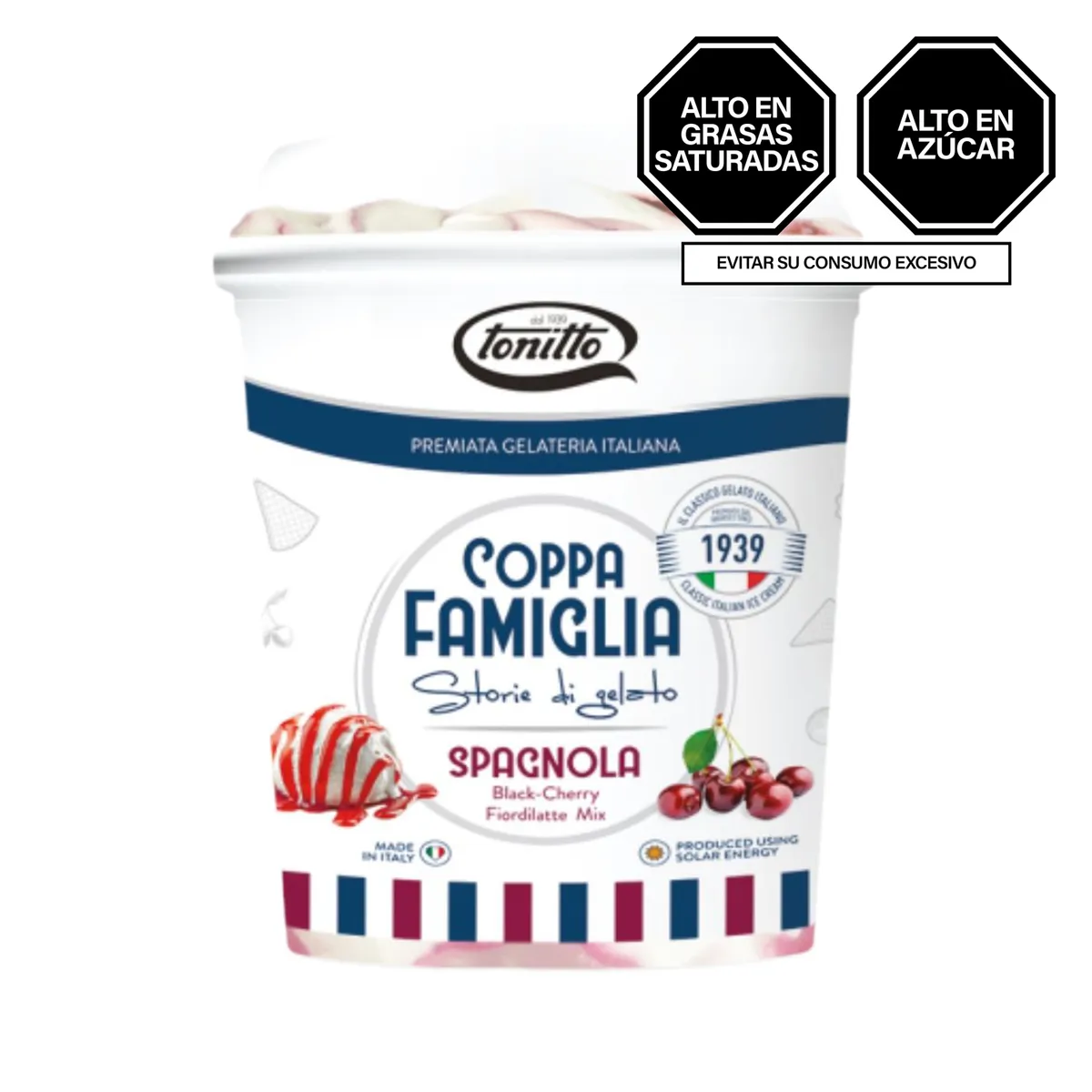 TONITTO - Helado Tonitto Black Cherry Pote 1 L