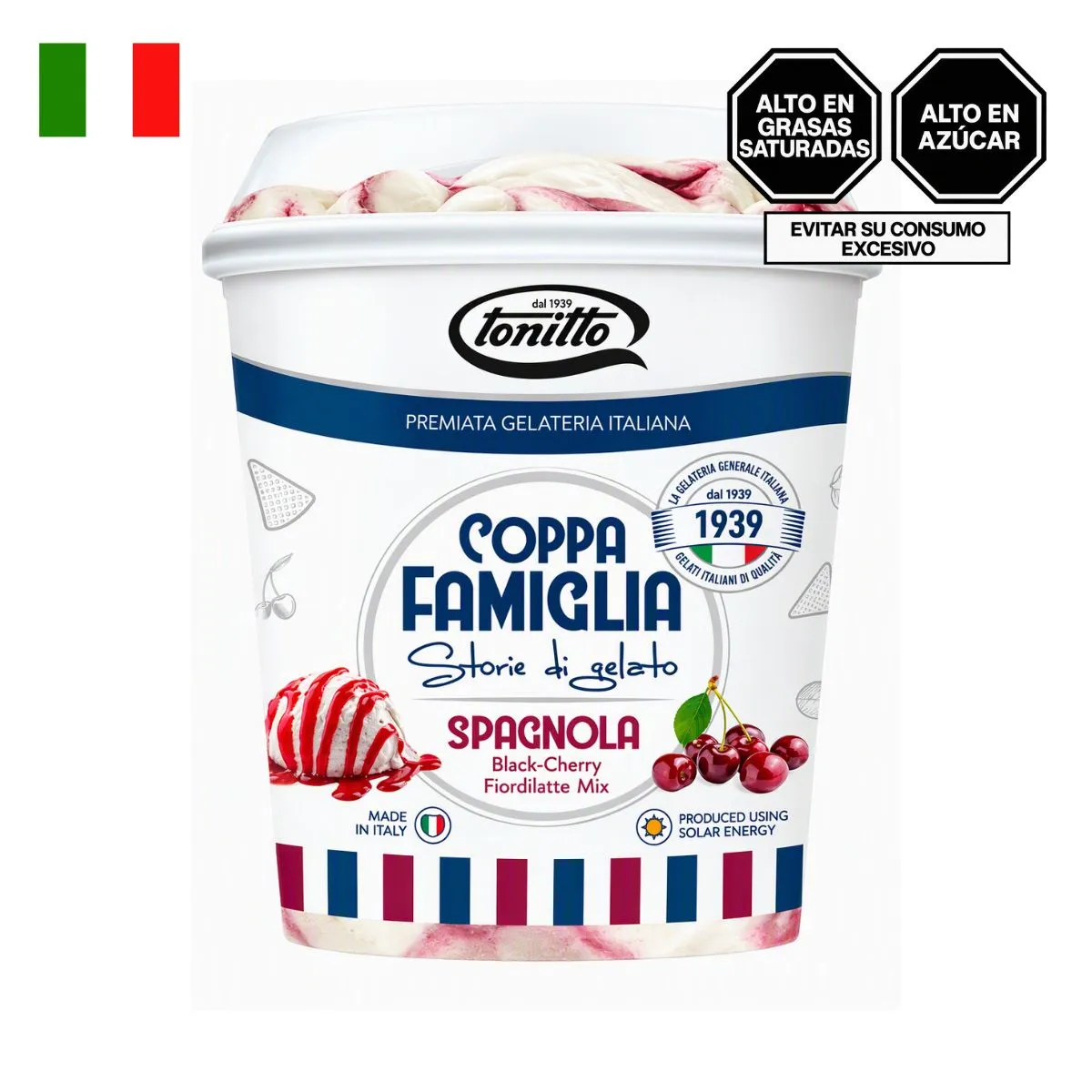 TONITTO - Helado Tonitto Black Cherry Pote 1 L