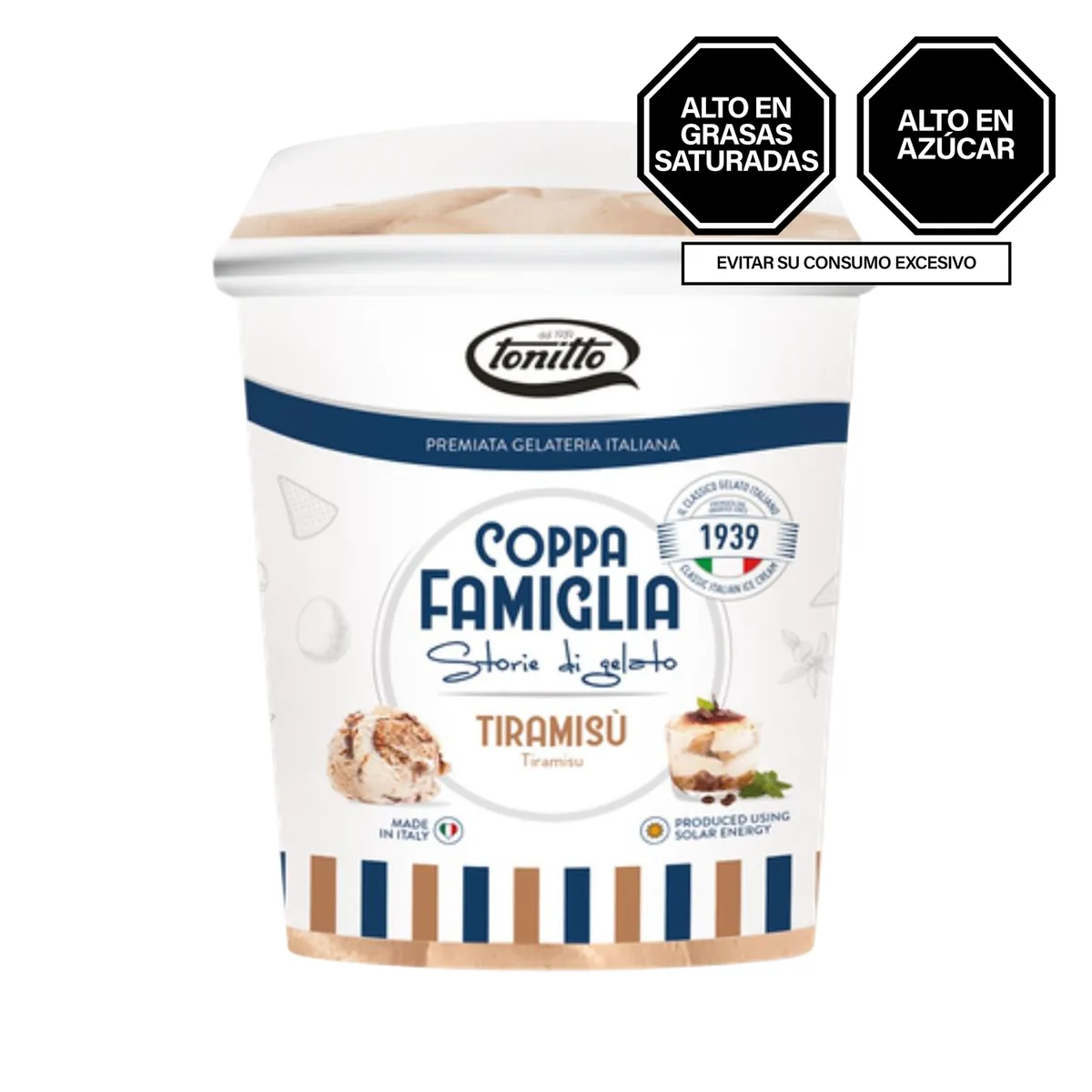 TONITTO - Helado Tonitto Tiramisú Pote 1 L