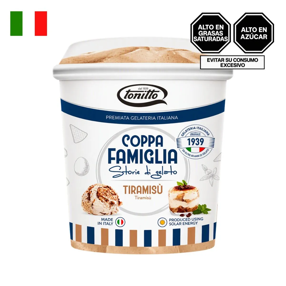 TONITTO - Helado Tonitto Tiramisú Pote 1 L