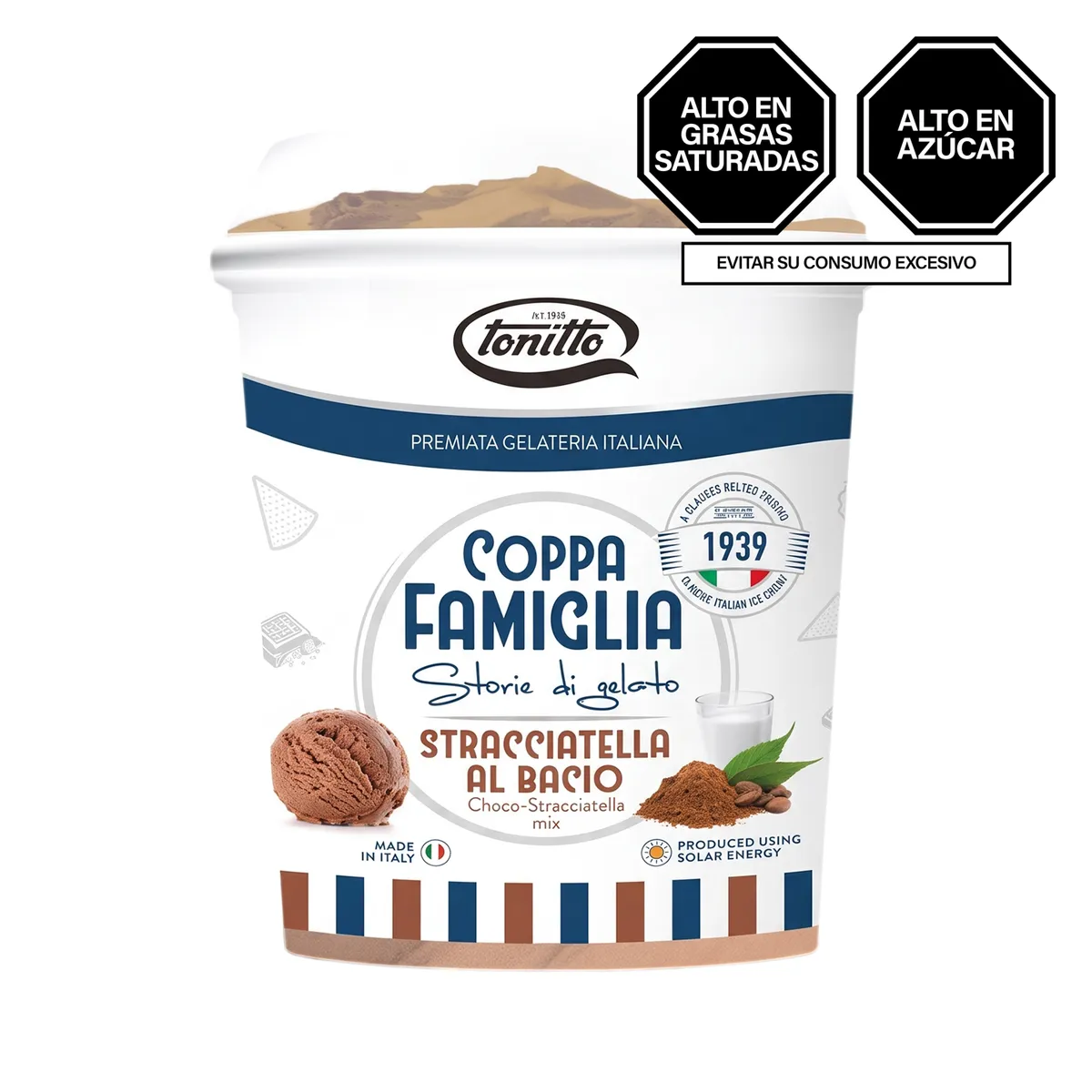 TONITTO - Helado Tonitto Straciatella Pote 1 L