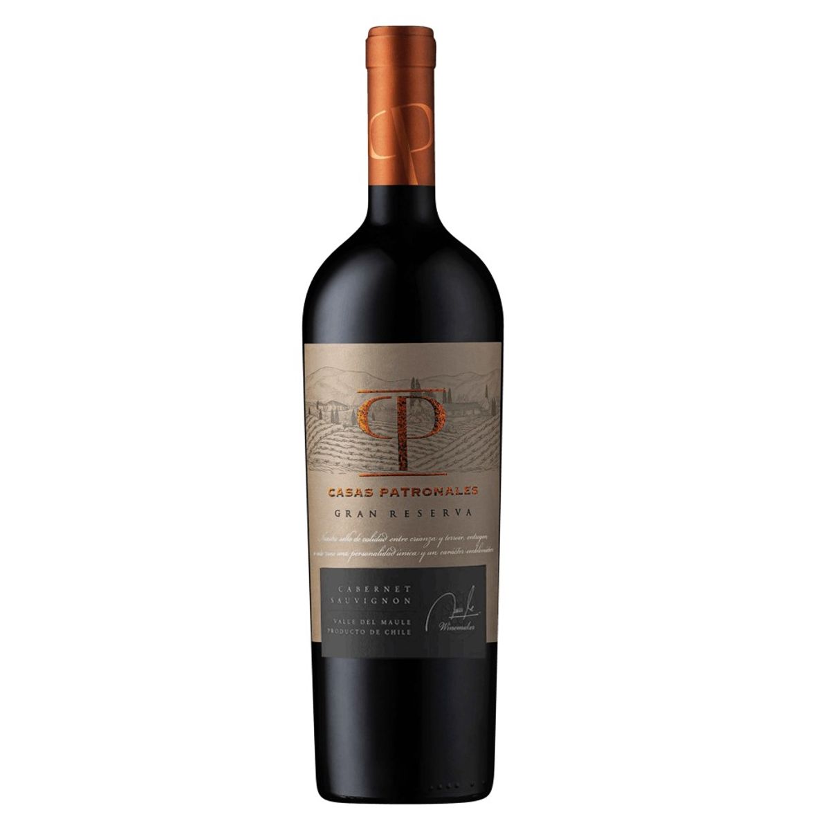 CASAS PATRONALES - Vino Tinto Gran Reserva Cabernet Sauvignon Concha y Toro Botella 750 mL