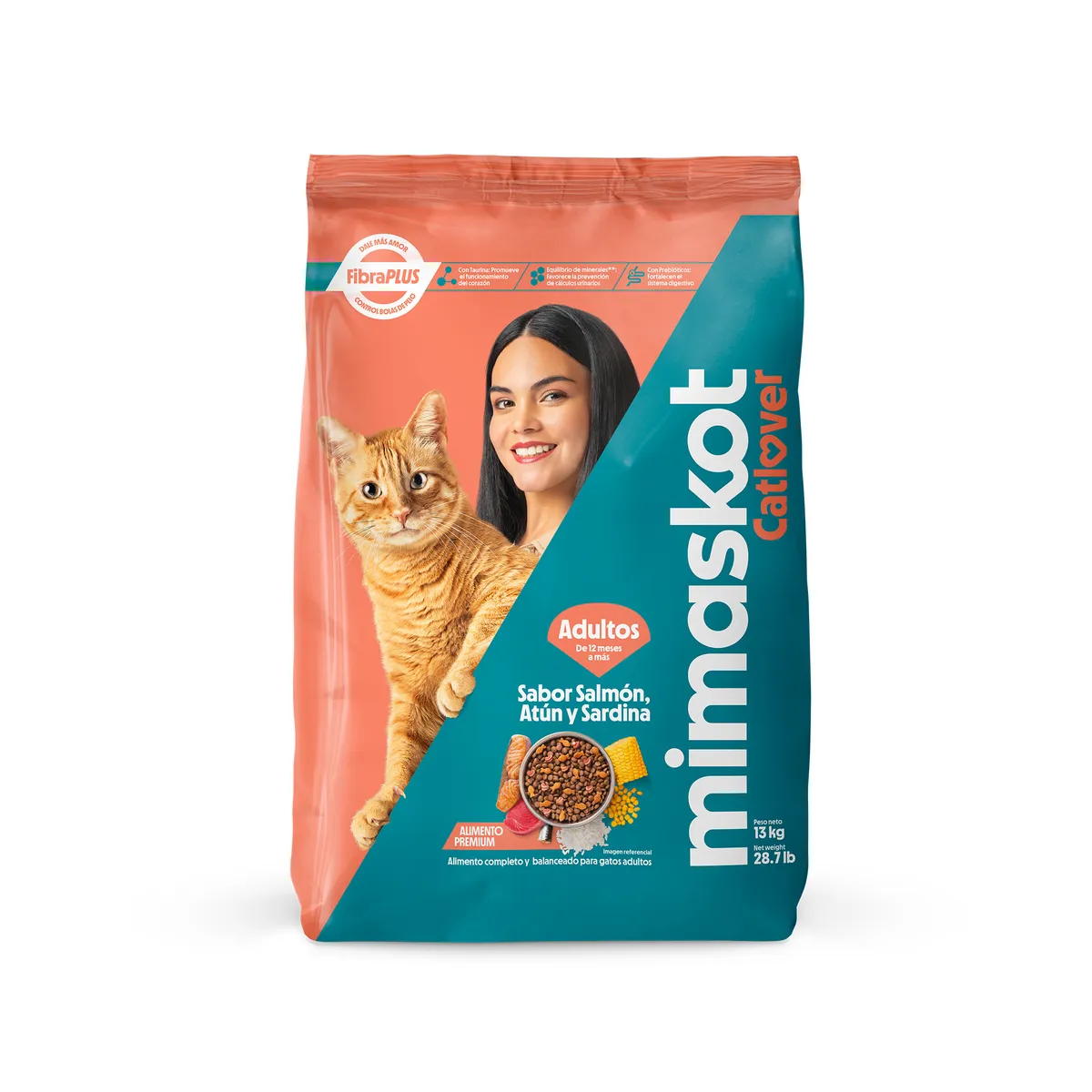MIMASKOT - Alimento para Gatos Salmón MiMaskot Bolsa 13 Kg
