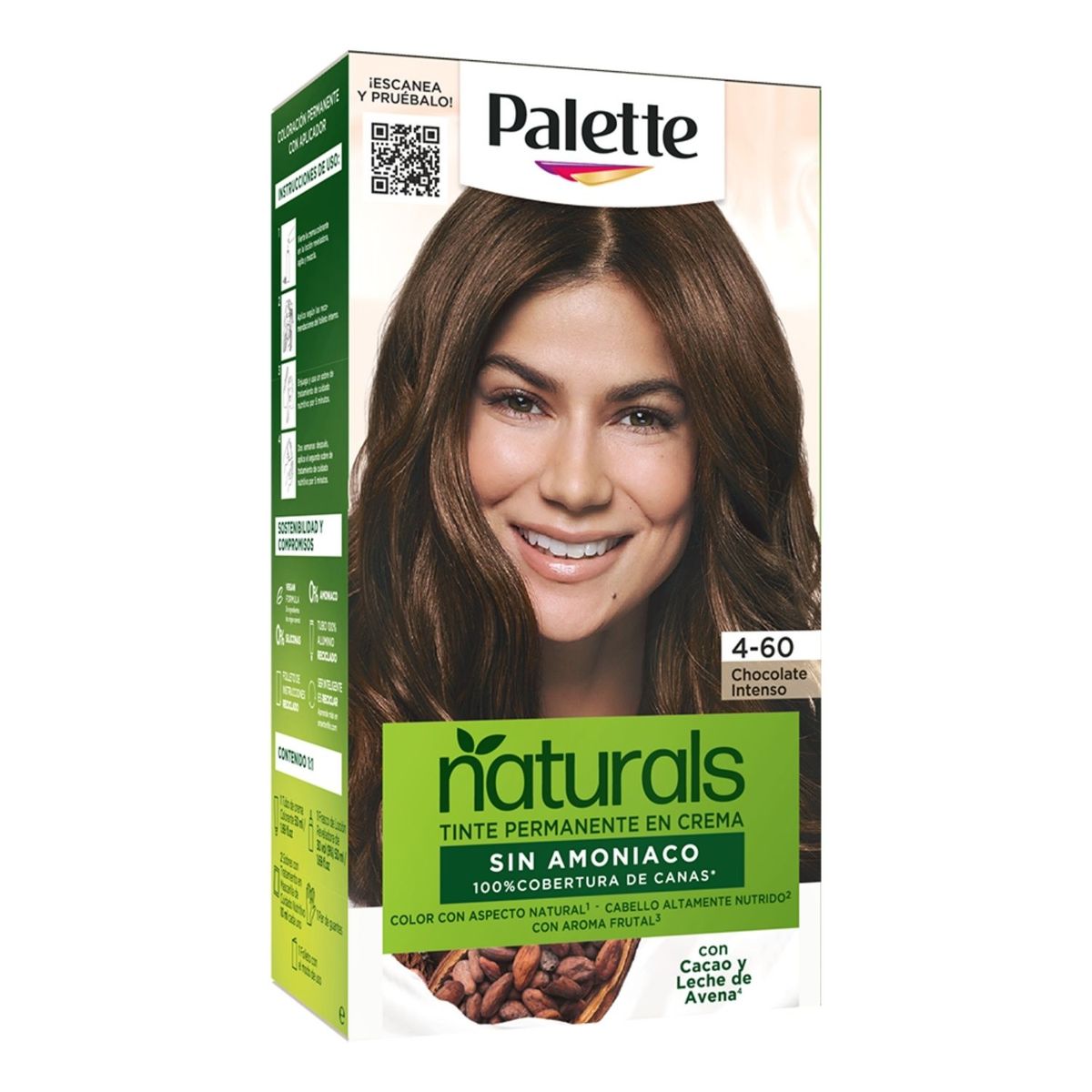 PALETTE - Tinte Palette Naturals Sin Amoniaco 4-60 Chocolate Intenso
