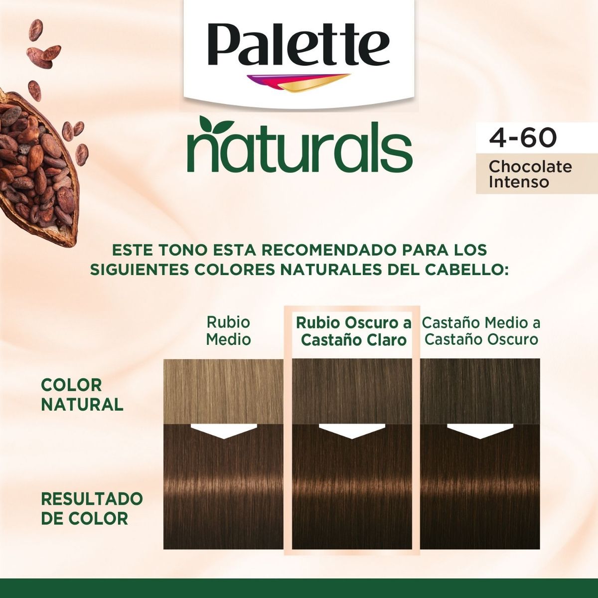 PALETTE - Tinte Palette Naturals Sin Amoniaco 4-60 Chocolate Intenso