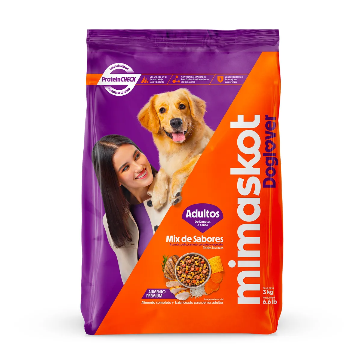 MIMASKOT - Alimento para Perro Mimaskot Mix de Sabores Bolsa 3 Kg