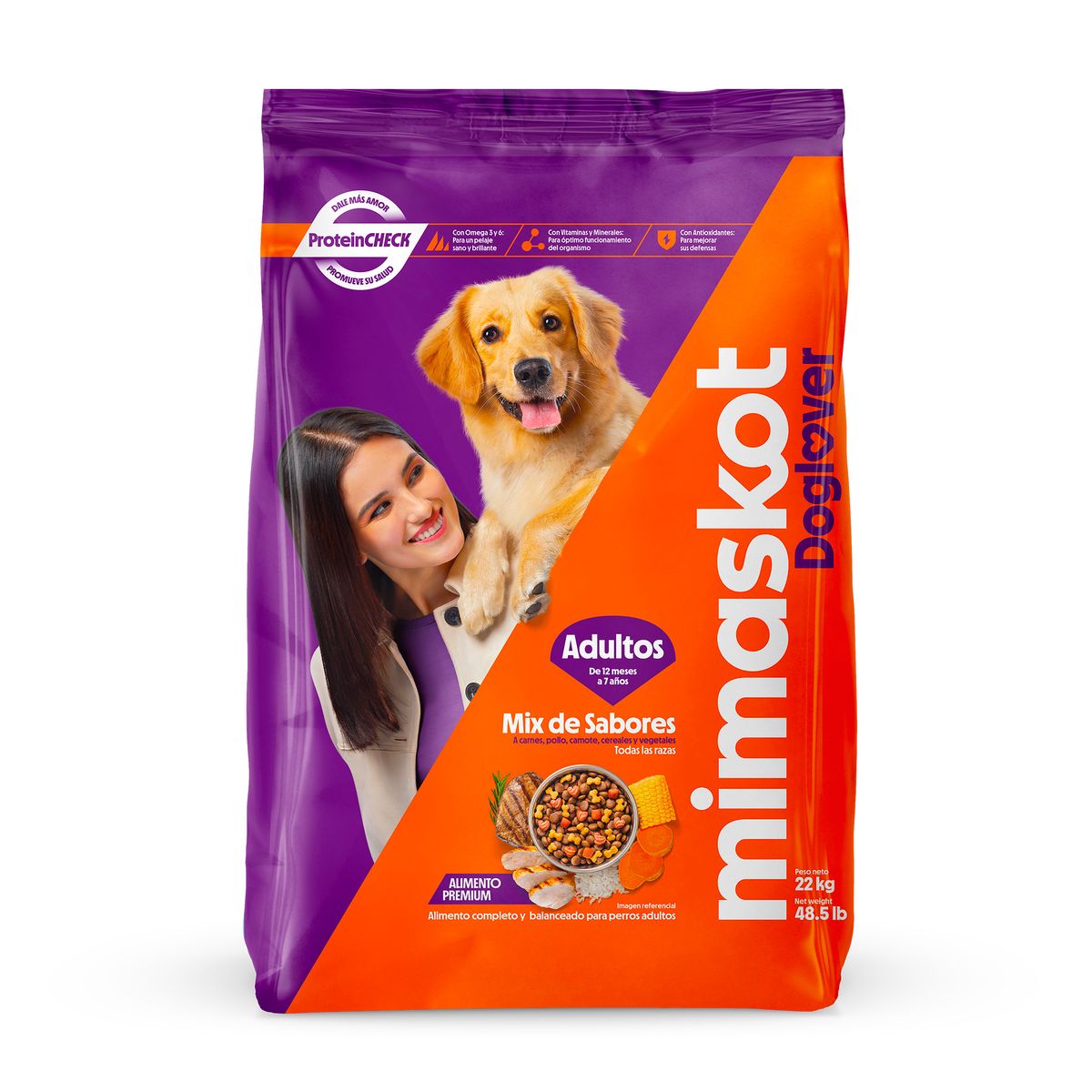 MIMASKOT - Alimento para Perro Mimaskot Mix de Sabores Bolsa 22 Kg