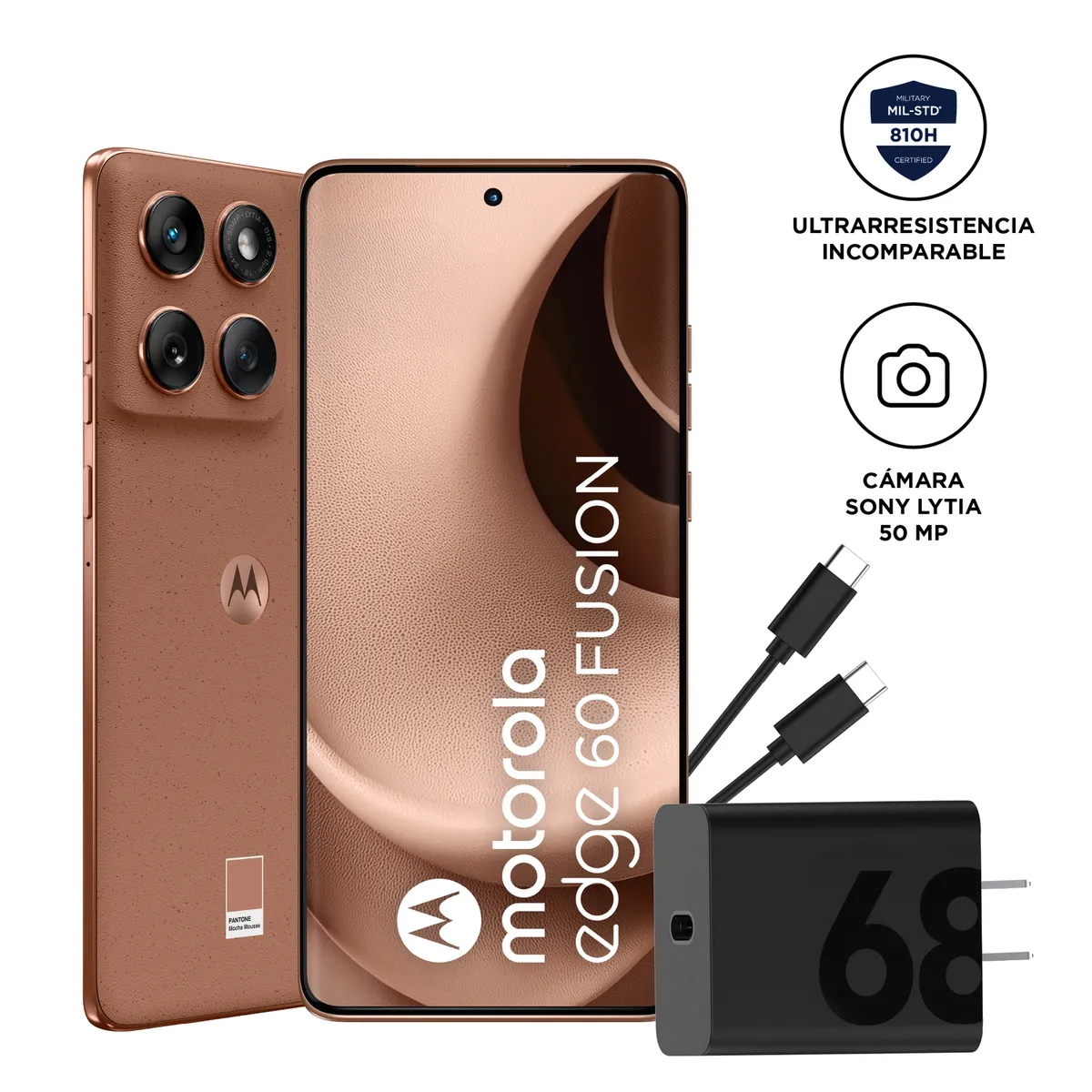 MOTOROLA - Smartphone Motorola Edge 60 Fusion 8+256 Marron