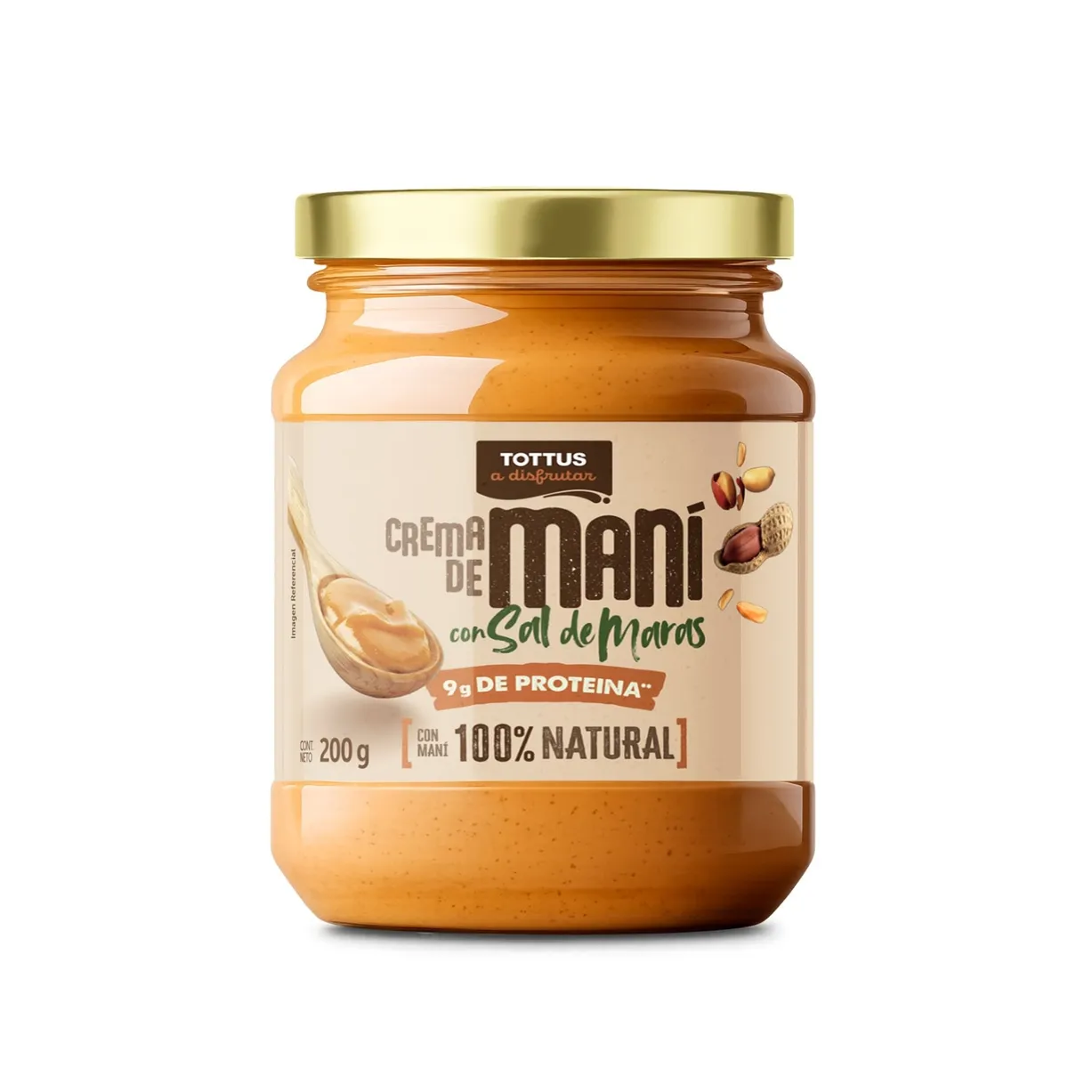 TOTTUS - Crema de Maní Tottus Pote 200 g