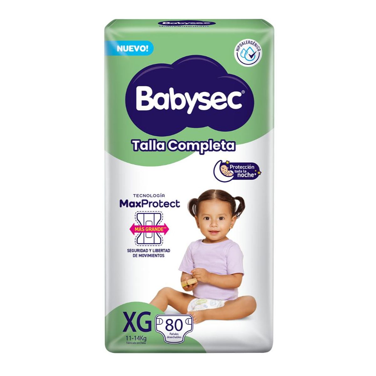 BABYSEC - Pañal Babysec Talla Completa G Empaque 80 Und