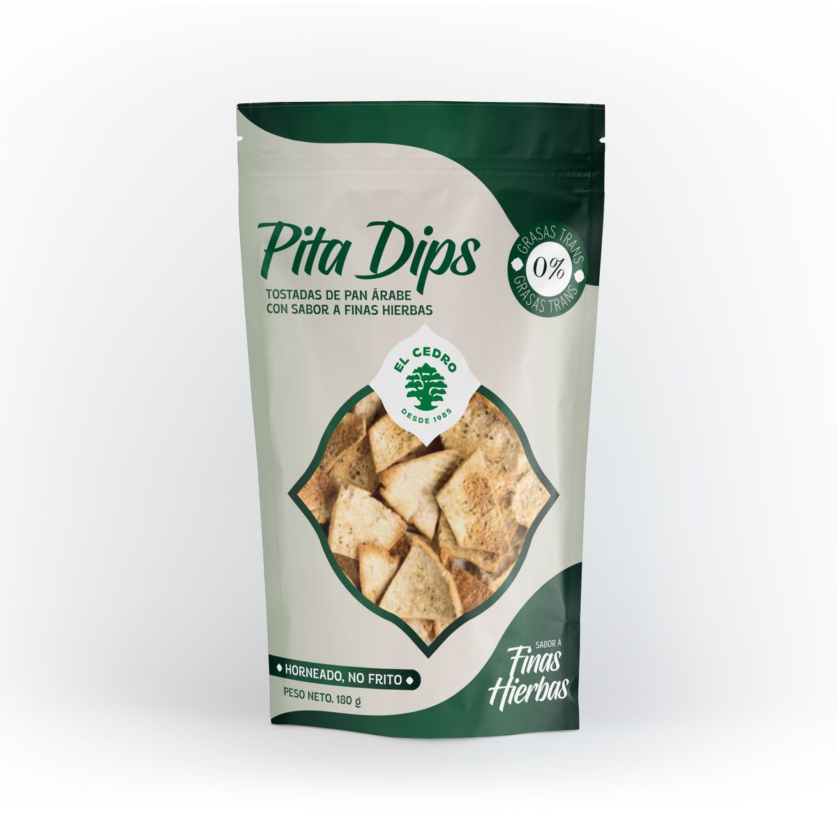 EL CEDRO - Tostadas Pita Dips El Cedro Finas Hierbas Doypack 180 g