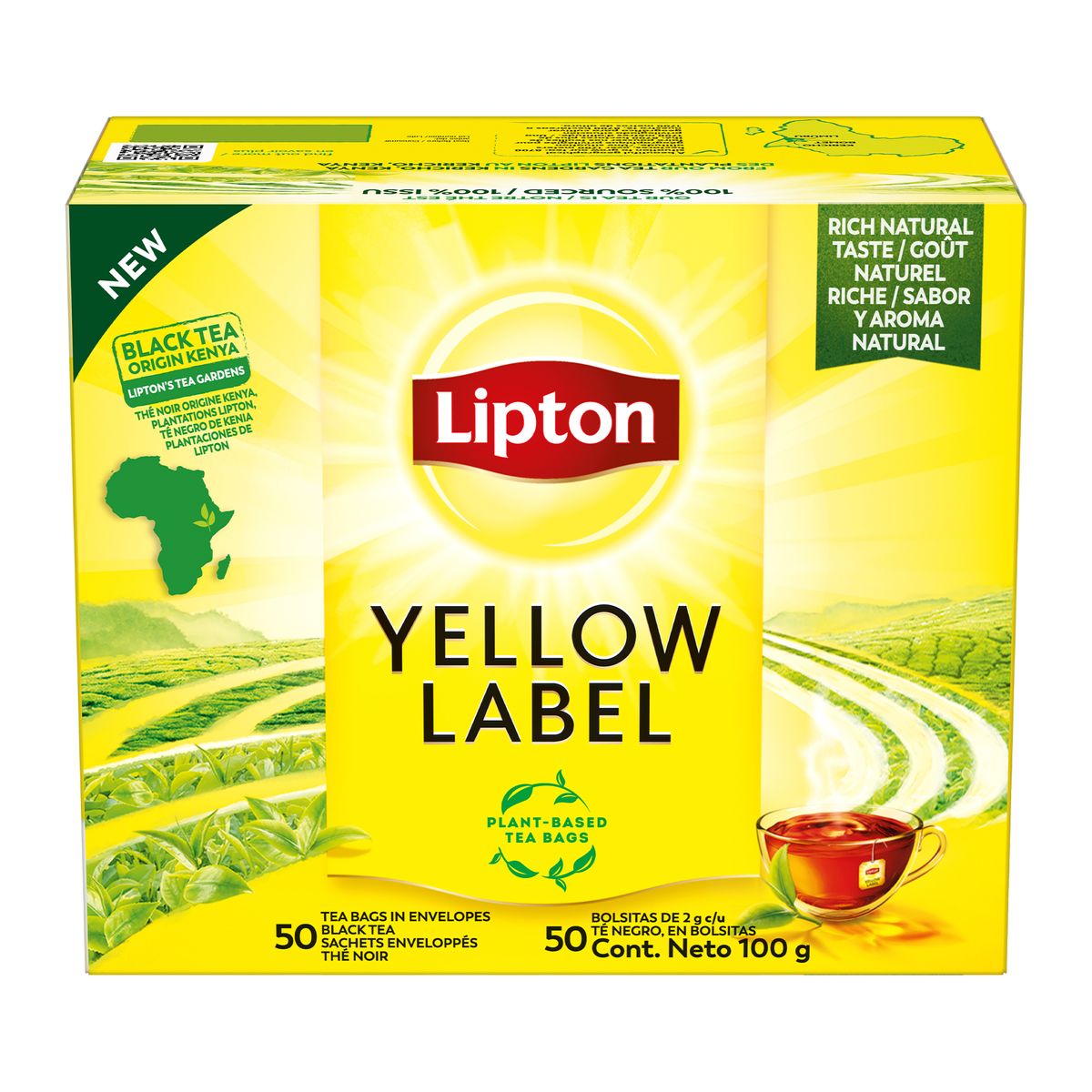 LIPTON - Té Yellow Label Lipton Caja 50 Sobres