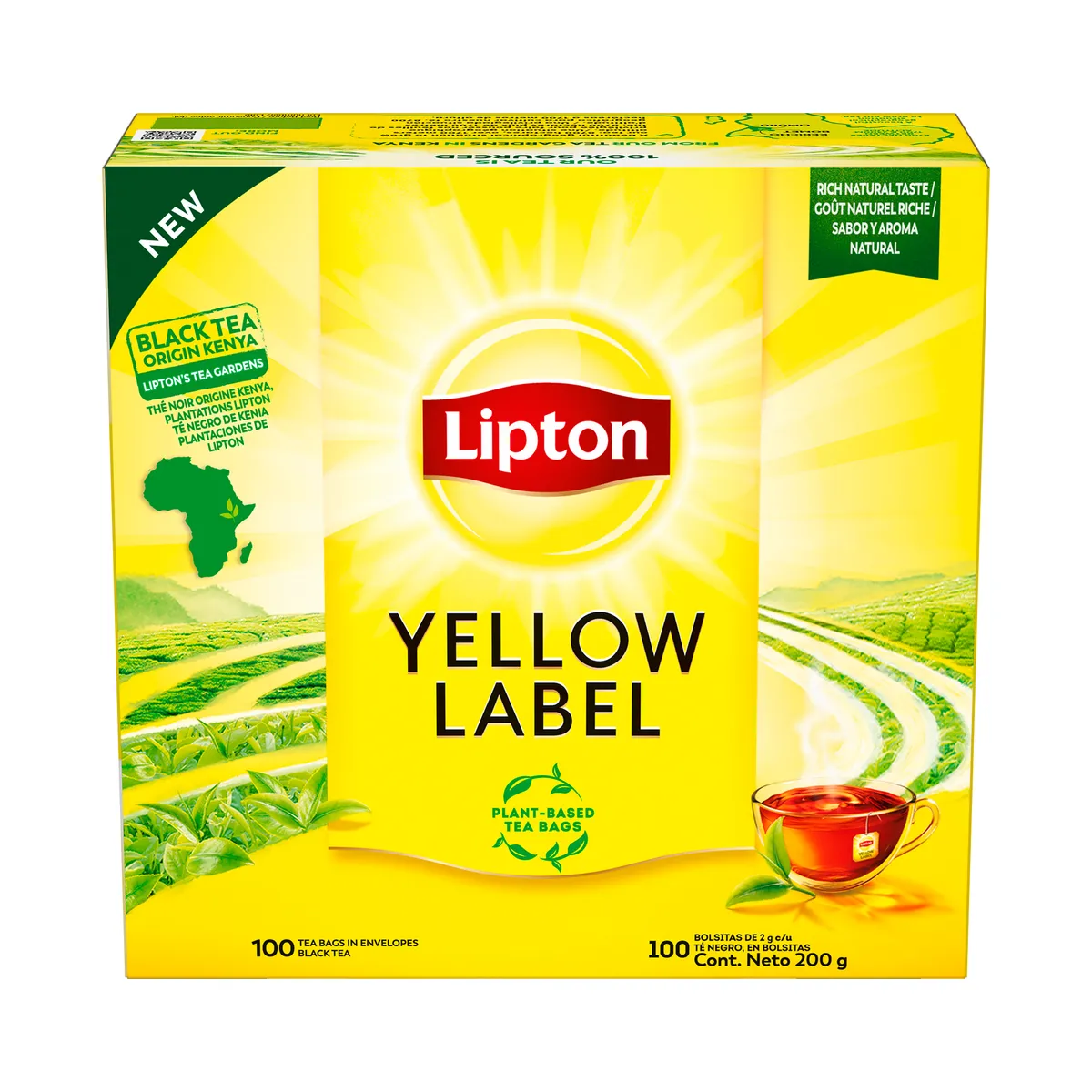LIPTON - Té Yellow Label Lipton Caja 100 Sobres