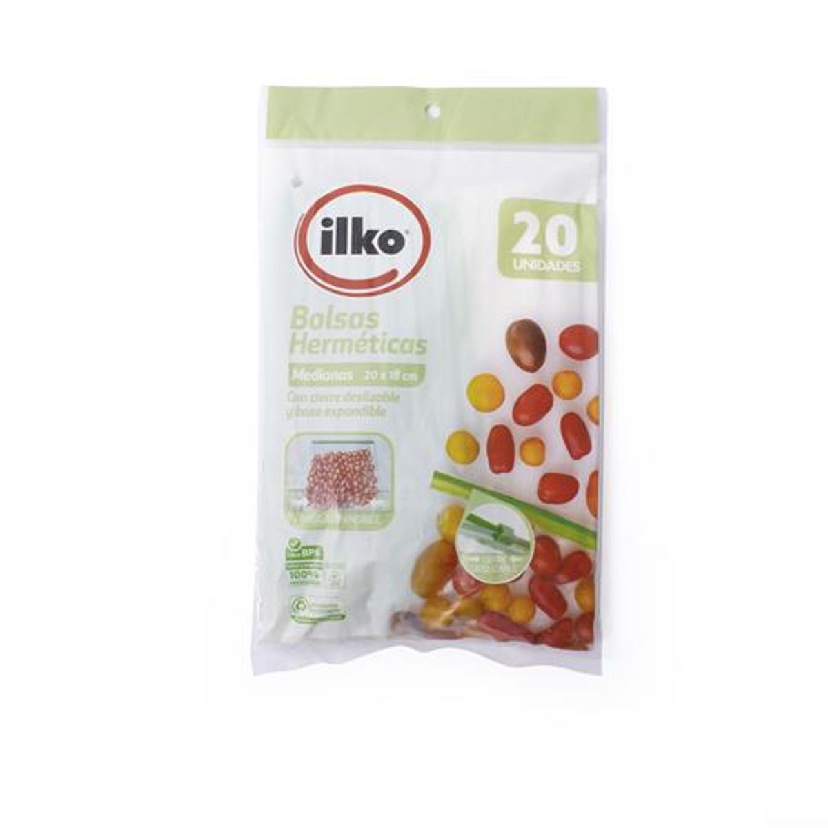 ILKO - Bolsa Hermética Mediana Ilko Empaque 20 Und