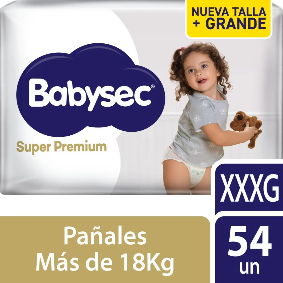 BABYSEC - Pañal Babysec Super Premium XXXG Empaque 54 Und