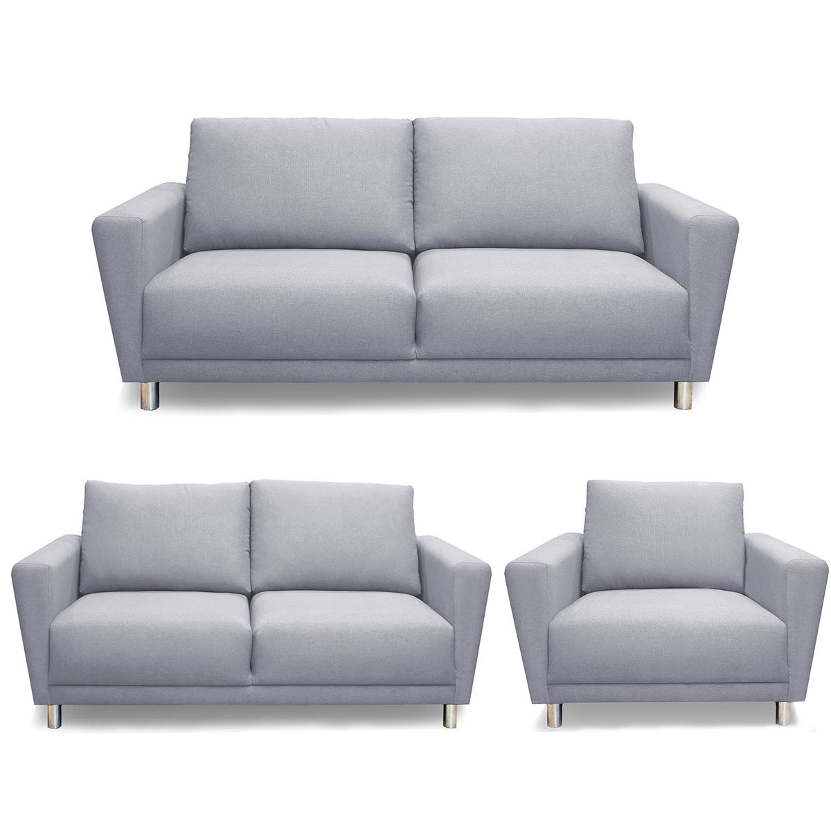 CASABELLA - JUEGO DE SALA 321 CORDOBA GRIS