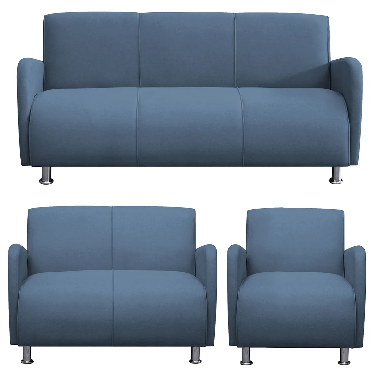 CASABELLA - JUEGO DE SALA 321 NAVIA ACERO