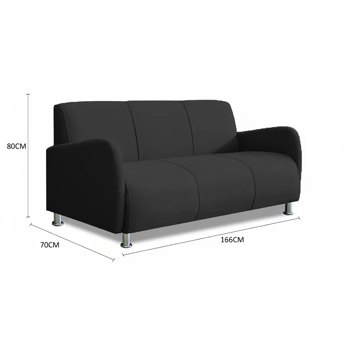 CASABELLA - JUEGO DE SALA 321 NAVIA NEGRO