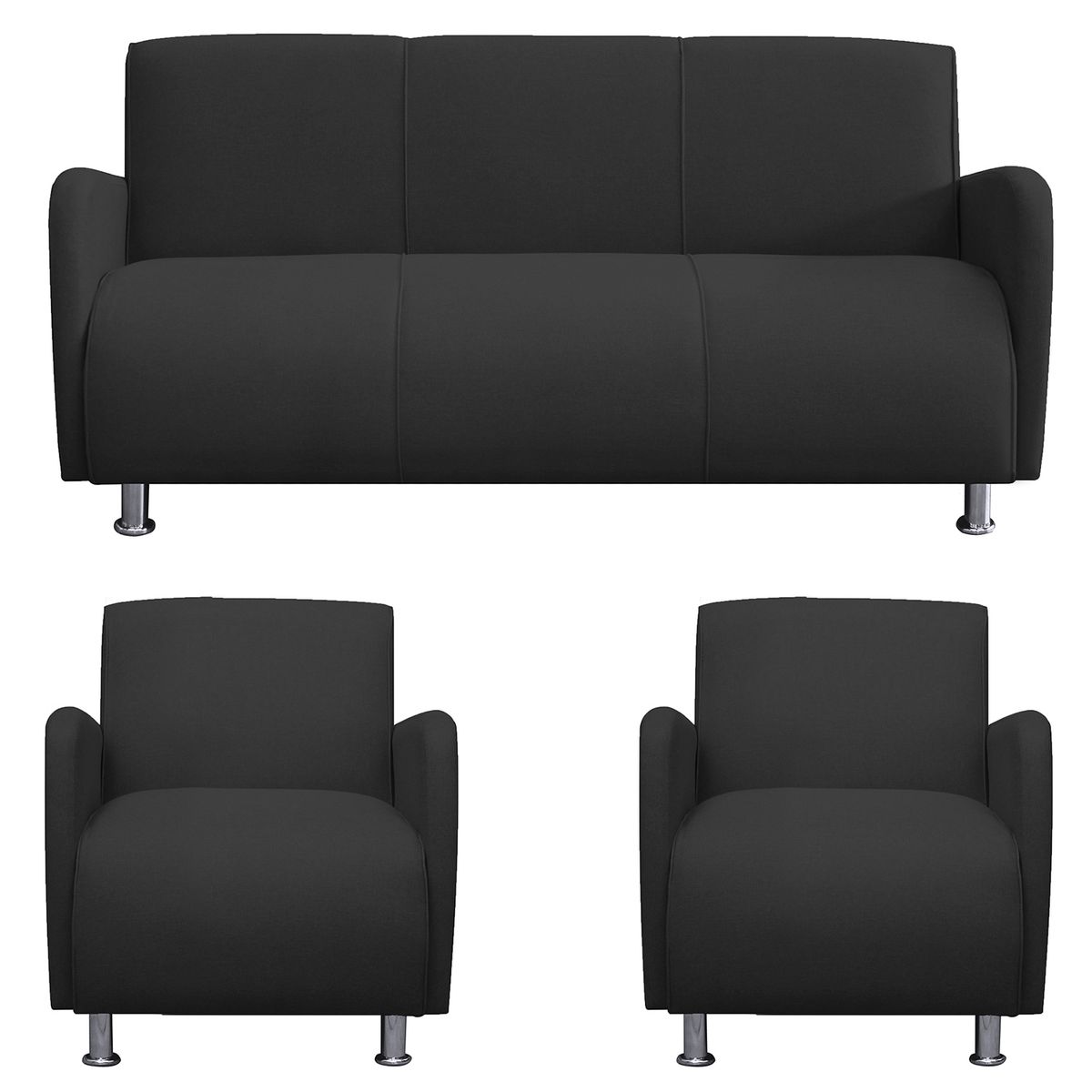 CASABELLA - JUEGO DE SALA 311 NAVIA NEGRO