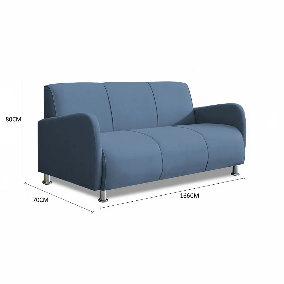 CASABELLA - SOFA 3CPS NAVIA ACERO