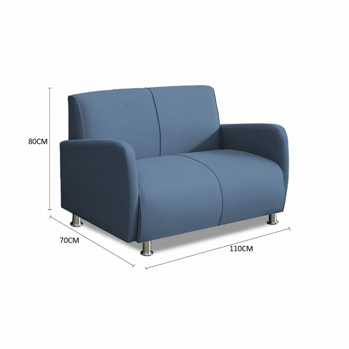 CASABELLA - SOFA 2CPS NAVIA ACERO