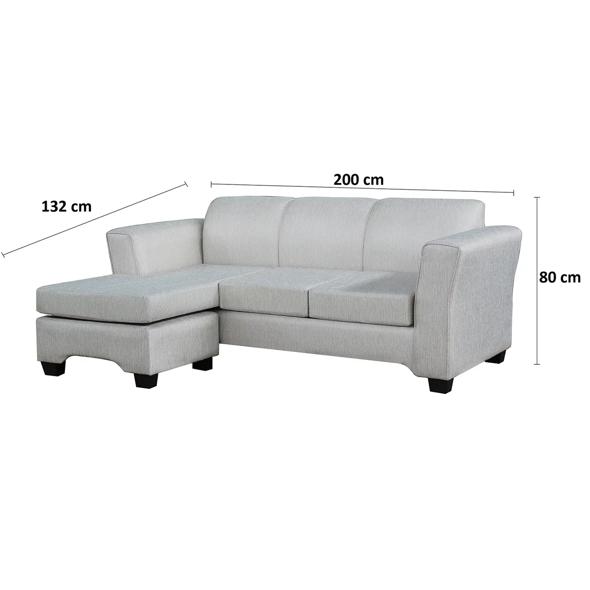CASABELLA - SECCIONAL ROLDAN GRIS