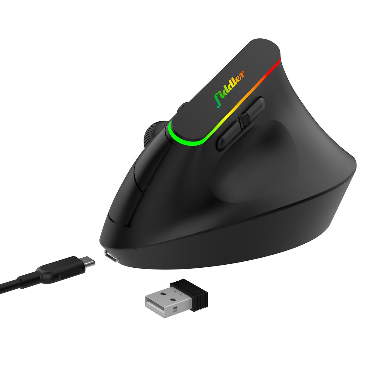 FIDDLER - Mouse Ergonómico Inalámbrico Recargable Bluetooth