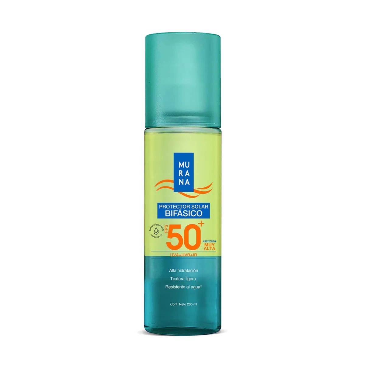 MURANA - Protector Solar Murana Bifásico FPS 50+ Envase 200 mL