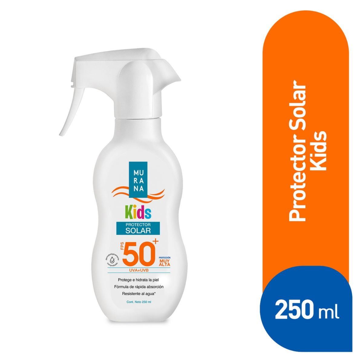MURANA - Protector Solar Murana Kids Spray FPS 50+ Envase 250 mL