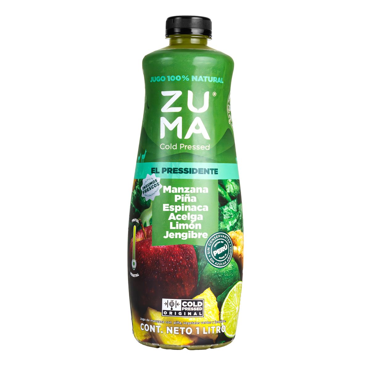 ZUMA COLD PRESSED - Jugo Cold Pressed Zuma El Pressidente Botella 1 L