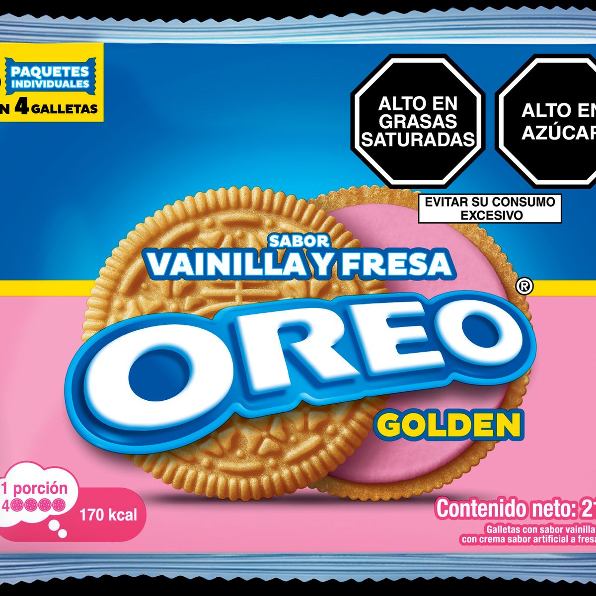 OREO - Galleta Oreo Vainilla y Fresa Bolsa 216 g