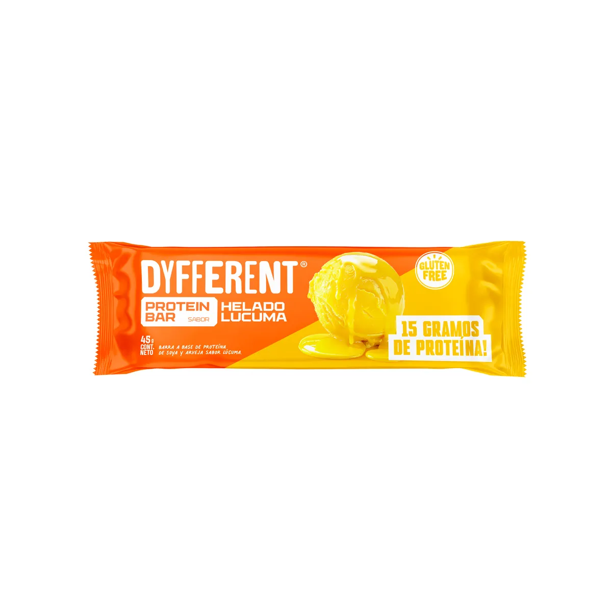 DYFFERENT - Barra de Proteína Dyfferent Helado Lúcuma Empaque 45 g