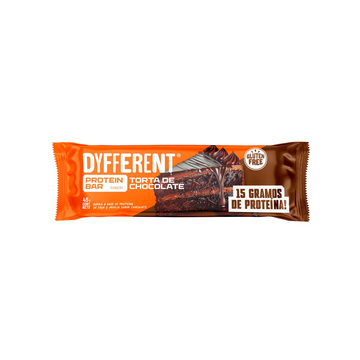 DYFFERENT - Barra de Proteína Dyfferent Torta de Chocolate Empaque 45 g