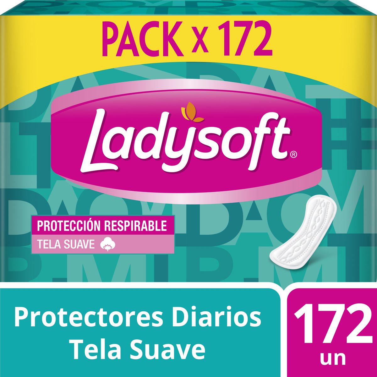 LADYSOFT - Protector Diario Ladysoft Clásico Empaque 172 Und