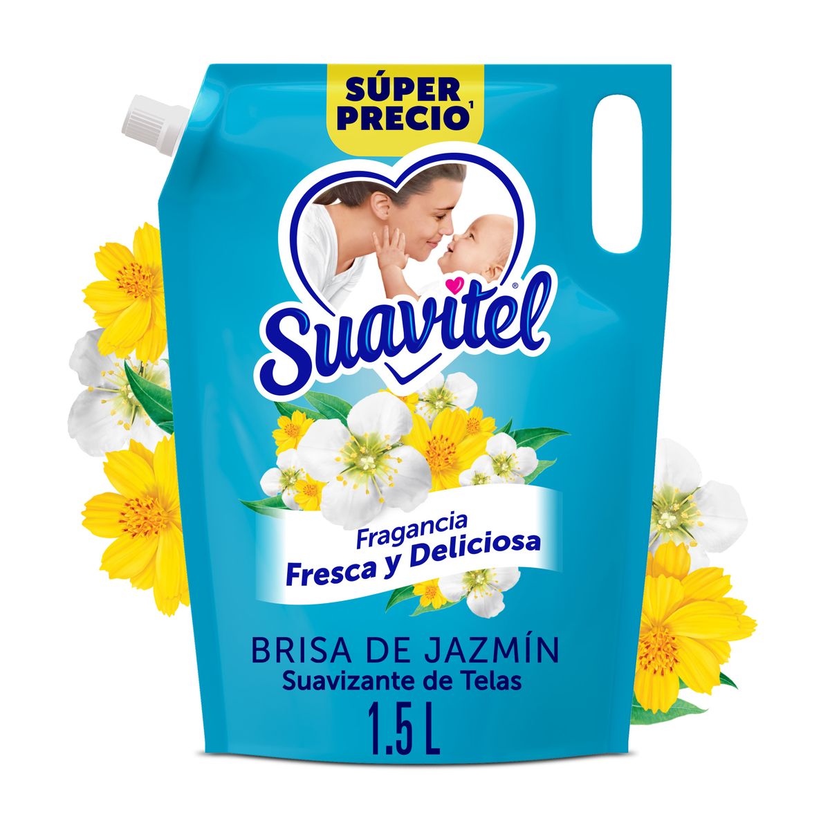 SUAVITEL - Suavizante Suavitel Brisa de Jazmín Doypack 1.5 L