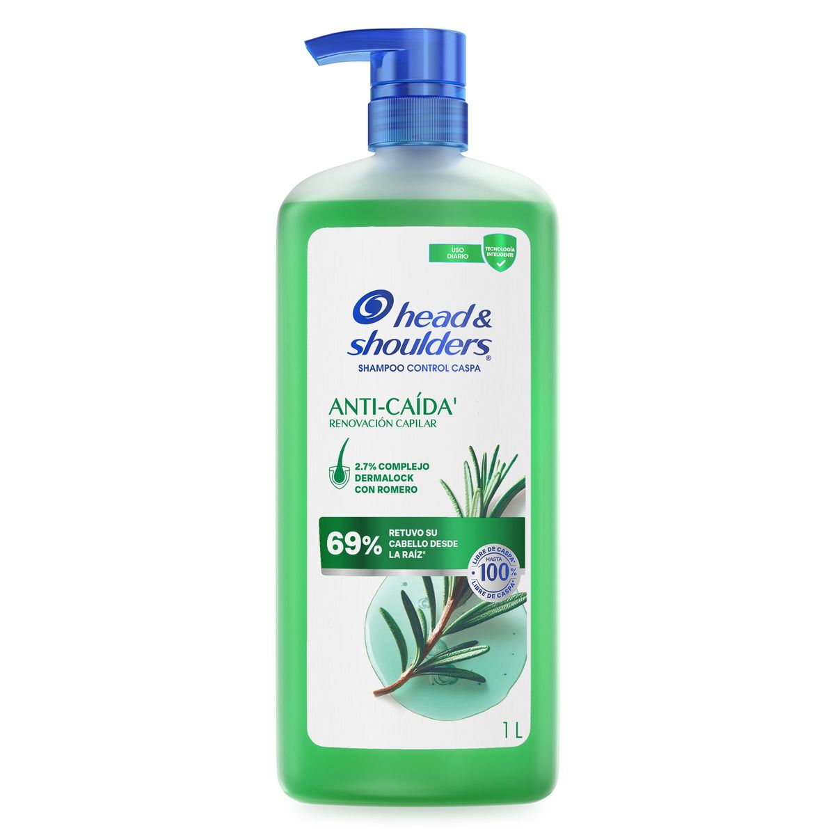 HEAD & SHOULDERS - Shampoo Head & Shoulders Romero Anticaída Botella 1 L