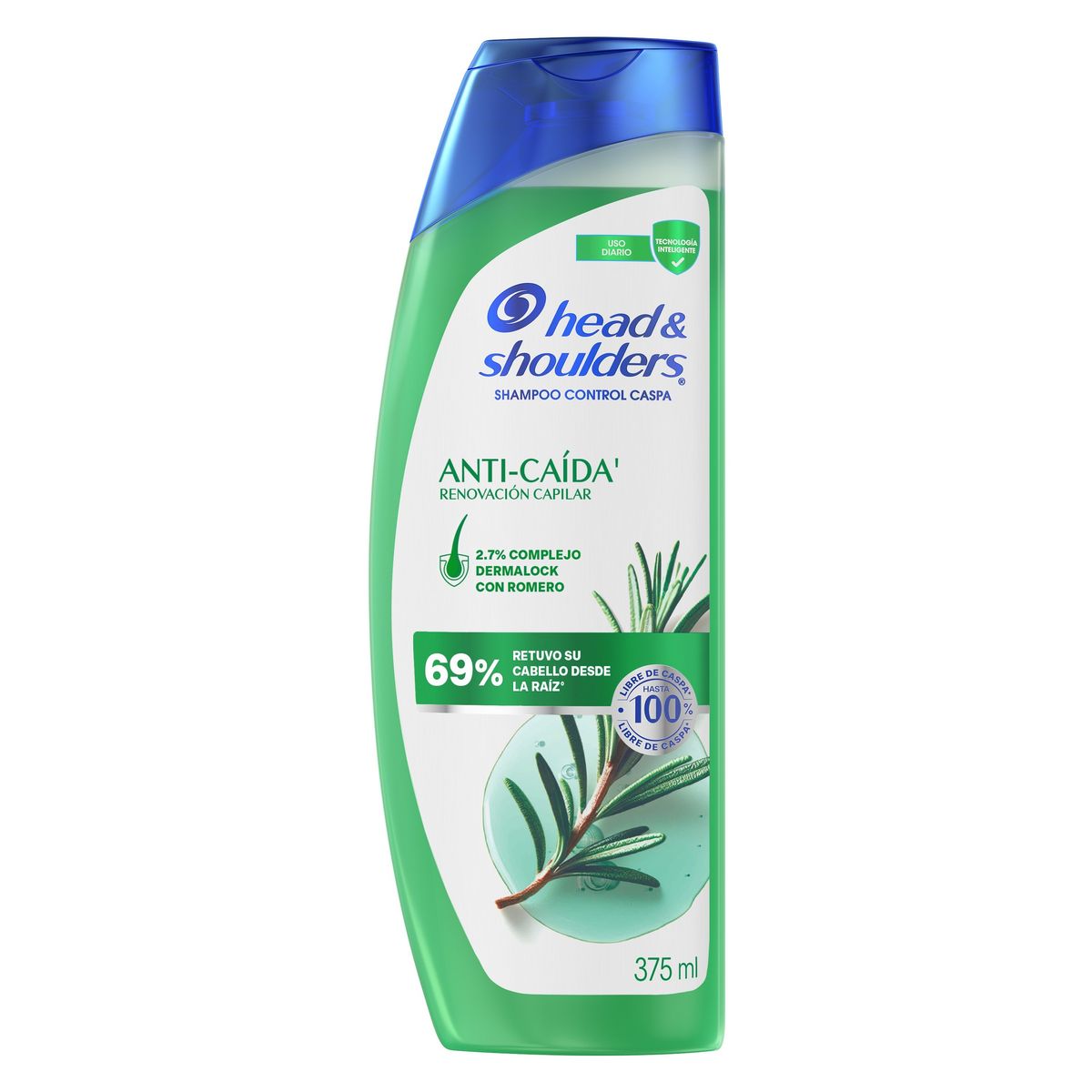 HEAD & SHOULDERS - Shampoo Head & Shoulders Romero Anticaída Botella 375 mL