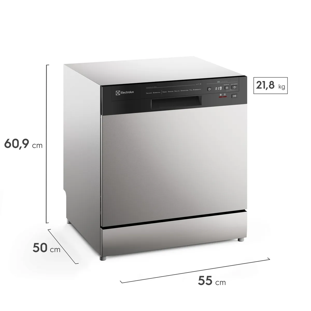 ELECTROLUX - Lavavajillas Electrolux 8 Sets Gris