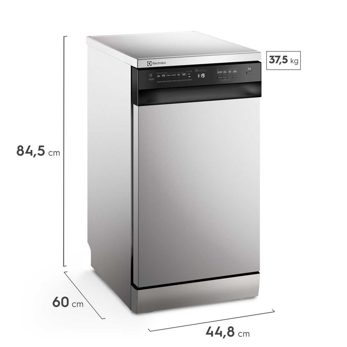 ELECTROLUX - Lavavajillas Electrolux 10 Sets Gris