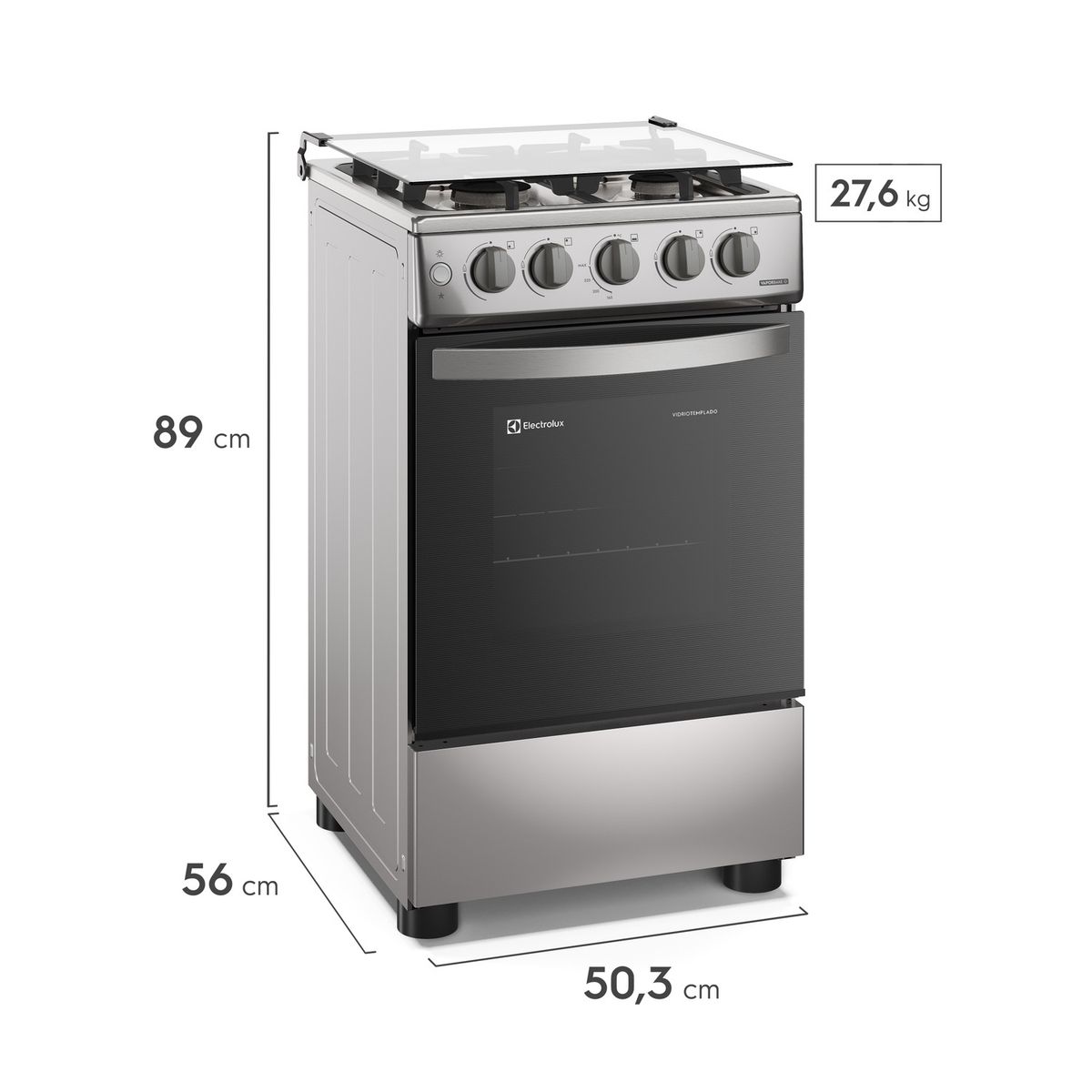 ELECTROLUX - Cocina Gas 4 Hornillas 50Cm
