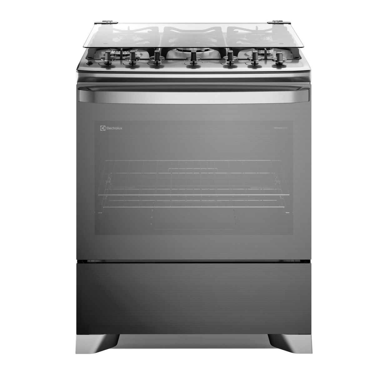 ELECTROLUX - COCINA GAS 5H TRIPLE LLAMA GRILL 76CM
