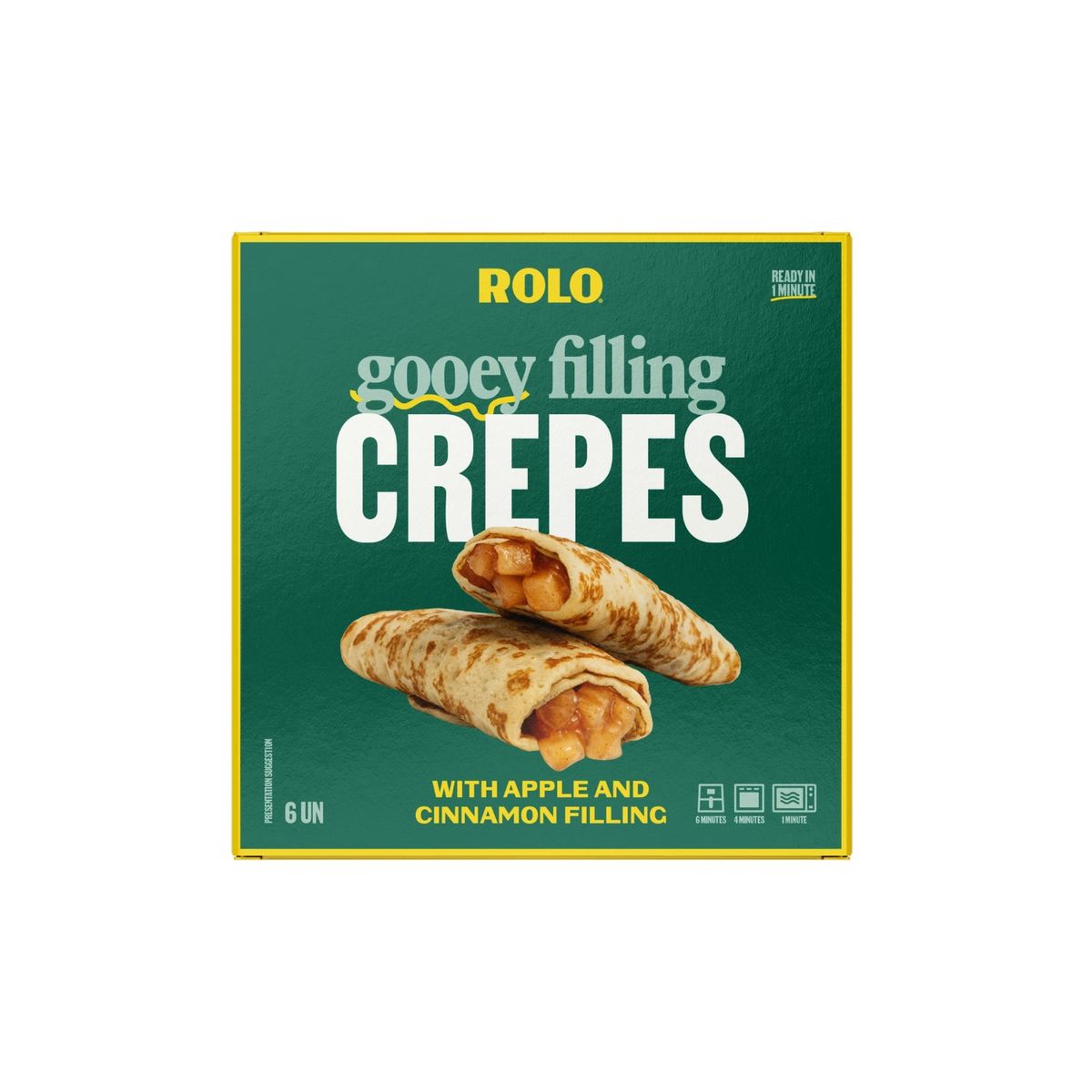 ROLO - Crepes Manzana y Canela Rolo Caja 6 Und